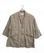 nest Robeネストローブ）の古着「リネンジャケット」｜ベージュ