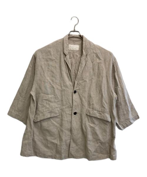 nest Robe（ネストローブ）nest Robe (ネストローブ) リネンジャケット ベージュ サイズ:Fの古着・服飾アイテム
