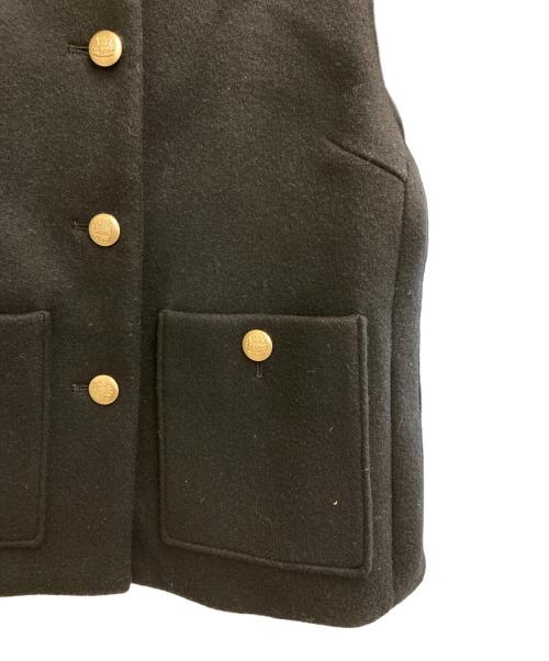 Apuweiser-riche（アプワイザーリッシェ）Apuweiser-riche (アプワイザーリッシェ) 金釦ノーカラーショートコート ブラック サイズ:1の古着・服飾アイテム