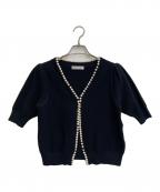 M-PREMIERエムプルミエ）の古着「ボレロカーディガン」｜ブラック
