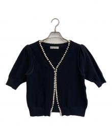 M-PREMIER（エムプルミエ）の古着「ボレロカーディガン」｜ブラック