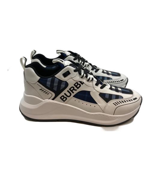 BURBERRY LONDON（バーバリーロンドン）BURBERRY LONDON (バーバリーロンドン) スニーカー ブルー×ホワイト サイズ:44 未使用品の古着・服飾アイテム