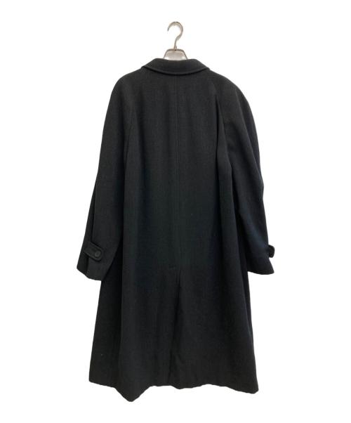 GIORGIO ARMANI（ジョルジョアルマーニ）GIORGIO ARMANI (ジョルジョアルマーニ) アルパカ混ウールステンカラーコート ブラック サイズ:-の古着・服飾アイテム