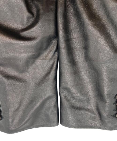 DOLCE & GABBANA（ドルチェ＆ガッバーナ）DOLCE & GABBANA (ドルチェ＆ガッバーナ) レザージャケット ブラック サイズ:Sの古着・服飾アイテム