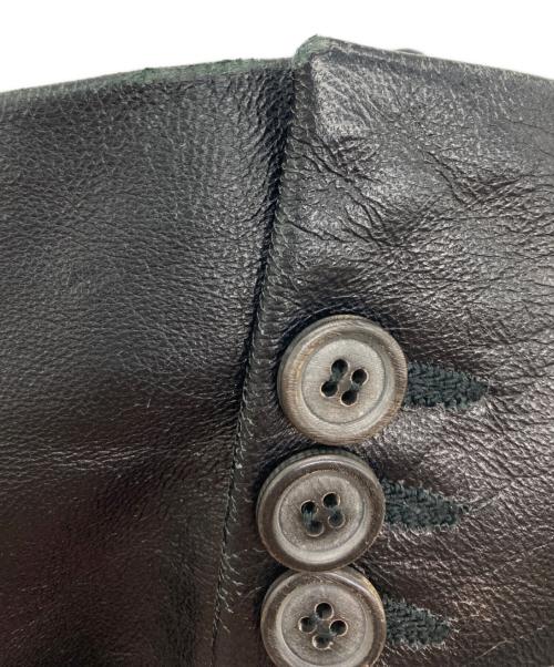 DOLCE & GABBANA（ドルチェ＆ガッバーナ）DOLCE & GABBANA (ドルチェ＆ガッバーナ) レザージャケット ブラック サイズ:Sの古着・服飾アイテム