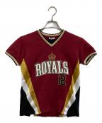 DOLCE & GABBANAドルチェ＆ガッバーナ）の古着「VネックTシャツ」｜ボルドー