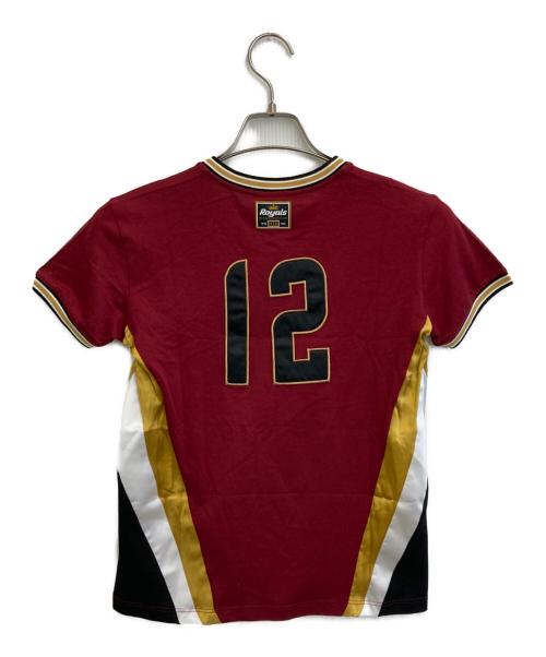 DOLCE & GABBANA（ドルチェ＆ガッバーナ）DOLCE & GABBANA (ドルチェ＆ガッバーナ) VネックTシャツ ボルドー サイズ:9/10 未使用品の古着・服飾アイテム