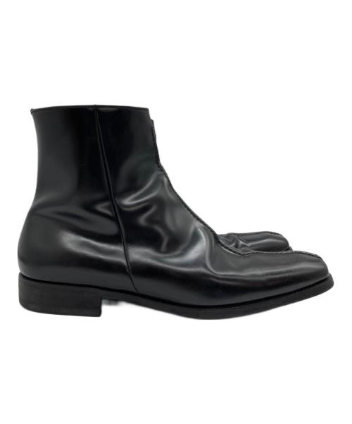 PRADA（プラダ）PRADA (プラダ) スクエアトゥサイドジップブーツ ブラック サイズ:SIZE 9の古着・服飾アイテム
