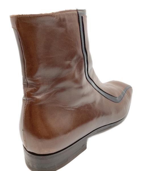 PRADA（プラダ）PRADA (プラダ) サイドジップブーツ ブラウン サイズ:SIZE 8の古着・服飾アイテム