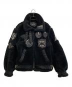 AVIREXアヴィレックス）の古着「TOP GUN RETRO BOA B-3 フライトジャケット」｜ブラック