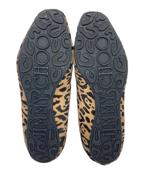 JIMMY CHOO（ジミーチュウ）JIMMY CHOO (ジミーチュウ) レオパード柄スリッポン ブラウン サイズ:SIZE 23cmの古着・服飾アイテム