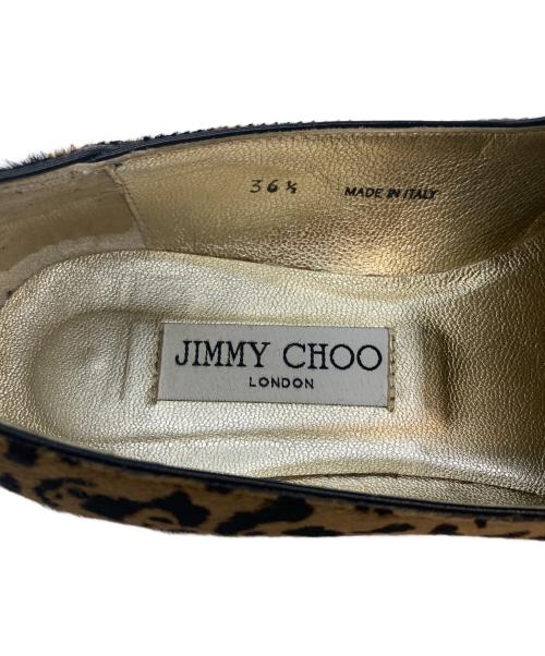 JIMMY CHOO（ジミーチュウ）JIMMY CHOO (ジミーチュウ) レオパード柄スリッポン ブラウン サイズ:SIZE 23cmの古着・服飾アイテム
