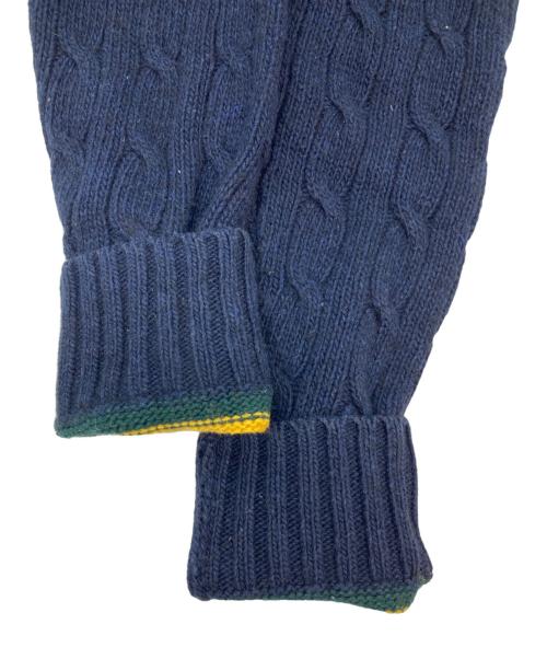 POLO RALPH LAUREN（ポロ・ラルフローレン）POLO RALPH LAUREN (ポロ・ラルフローレン) ケーブルニット ネイビー サイズ:Sの古着・服飾アイテム