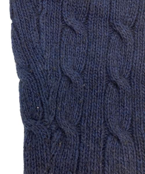 POLO RALPH LAUREN（ポロ・ラルフローレン）POLO RALPH LAUREN (ポロ・ラルフローレン) ケーブルニット ネイビー サイズ:Sの古着・服飾アイテム