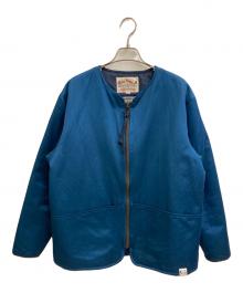 CALEE SUPPLY（キャリー）の古着「Satin insulation jacket」｜ブルー