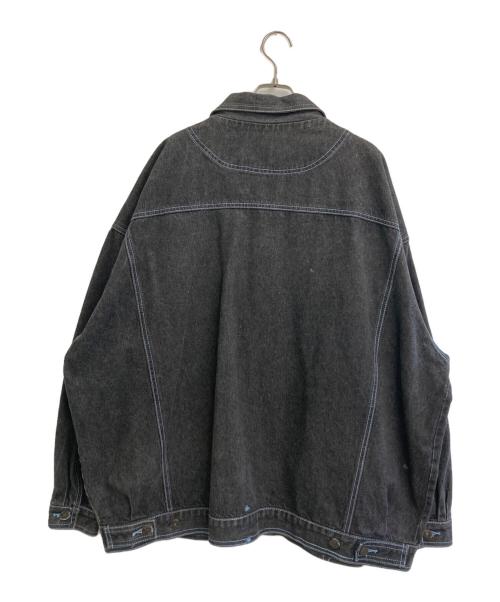 KNOCKOUT（ノックアウト）KNOCKOUT (ノックアウト) 古着デニムジャケット ブラック サイズ:SIZE 3XLの古着・服飾アイテム