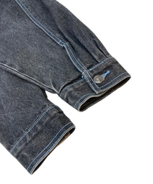 KNOCKOUT（ノックアウト）KNOCKOUT (ノックアウト) 古着デニムジャケット ブラック サイズ:SIZE 3XLの古着・服飾アイテム