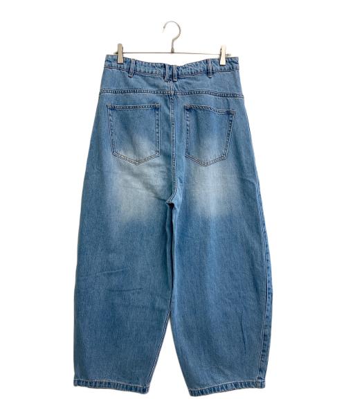 yhone（ヨーン）yhone (ヨーン) ワイドデニムパンツ ブルー サイズ:32の古着・服飾アイテム