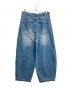 yhone (ヨーン) ワイドデニムパンツ ブルー サイズ:32：7000円