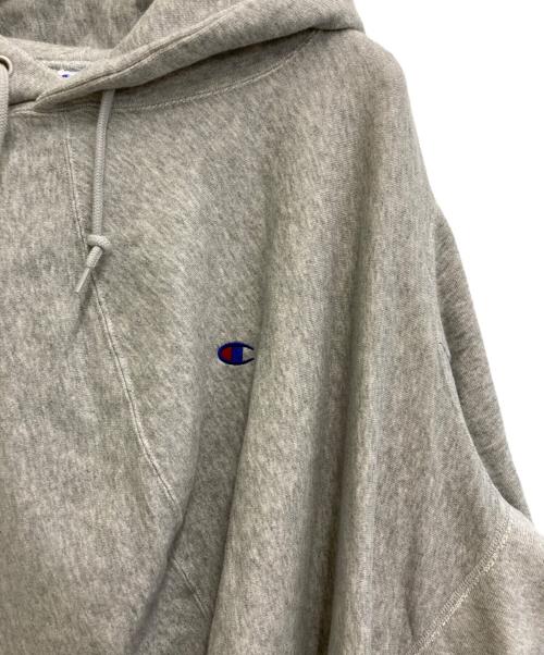 Champion REVERSE WEAVE（チャンピオン リバース ウィーブ）Champion REVERSE WEAVE (チャンピオン リバース ウィーブ) ANREALAGE (アンリアレイジ) パーカー グレー サイズ:Lの古着・服飾アイテム