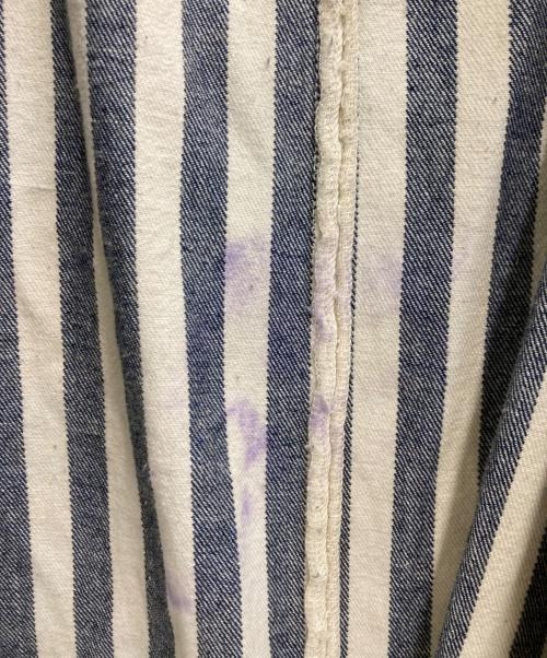 I.S. ISSEY MIYAKE（イッセイ ミヤケ）I.S. ISSEY MIYAKE (イッセイ ミヤケ) ストライプコート ホワイト×ブルー サイズ:9の古着・服飾アイテム