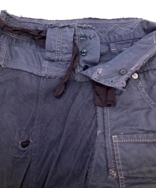 MARITHE+FRANCOIS GIRBAUD（マリテフランソワジルボー）MARITHE+FRANCOIS GIRBAUD (マリテフランソワジルボー) デザインスカート ネイビー サイズ:Lの古着・服飾アイテム