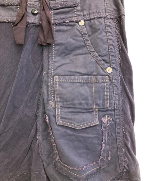 MARITHE+FRANCOIS GIRBAUD（マリテフランソワジルボー）MARITHE+FRANCOIS GIRBAUD (マリテフランソワジルボー) デザインスカート ネイビー サイズ:Lの古着・服飾アイテム