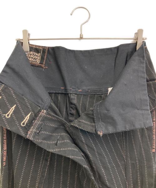 MARITHE+FRANCOIS GIRBAUD（マリテフランソワジルボー）MARITHE+FRANCOIS GIRBAUD (マリテフランソワジルボー) デザインスカート ブラック サイズ:Lの古着・服飾アイテム