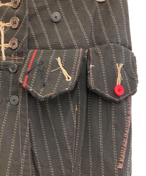 MARITHE+FRANCOIS GIRBAUD（マリテフランソワジルボー）MARITHE+FRANCOIS GIRBAUD (マリテフランソワジルボー) デザインスカート ブラック サイズ:Lの古着・服飾アイテム