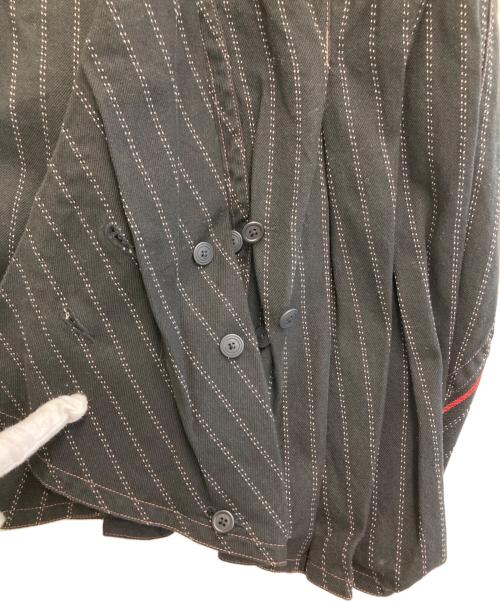 MARITHE+FRANCOIS GIRBAUD（マリテフランソワジルボー）MARITHE+FRANCOIS GIRBAUD (マリテフランソワジルボー) デザインスカート ブラック サイズ:Lの古着・服飾アイテム