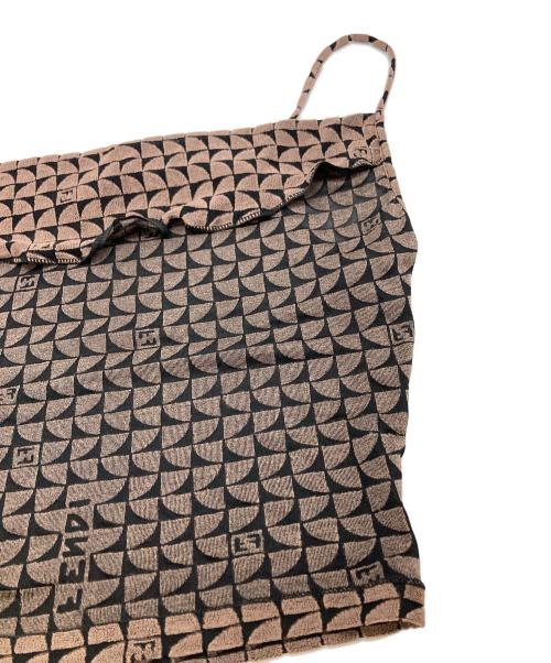 FENDI（フェンディ）FENDI (フェンディ) 総柄キャミソール ブラウン サイズ:42の古着・服飾アイテム
