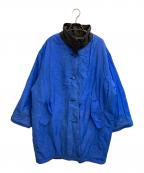 I.S. ISSEY MIYAKEイッセイ ミヤケ）の古着「リバーシブルレザーコート」｜ブラック×ブルー