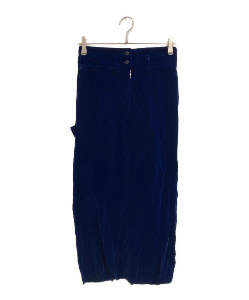 Y's（ワイズ）Y's (ワイズ) ベロアスカート ネイビー サイズ:-の古着・服飾アイテム