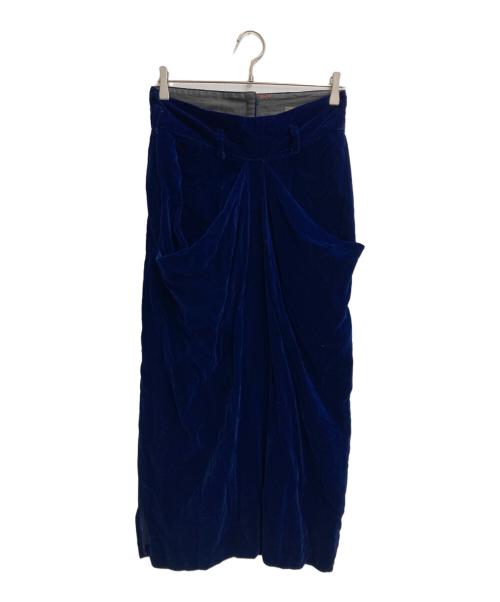 Y's（ワイズ）Y's (ワイズ) ベロアスカート ネイビー サイズ:-の古着・服飾アイテム