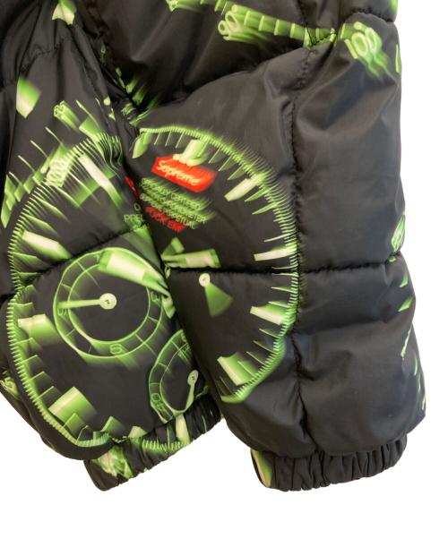 SUPREME（シュプリーム）SUPREME (シュプリーム) WATCHES REVERSIBLE PUFFY JACKET ブラック×グリーン サイズ:Sの古着・服飾アイテム
