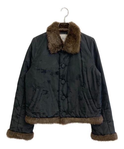 I.S.sunao kuwahara（アイエス スナオクワハラ）I.S.sunao kuwahara (アイエス スナオクワハラ) ファージャケット ブラック サイズ:SIZE Mの古着・服飾アイテム