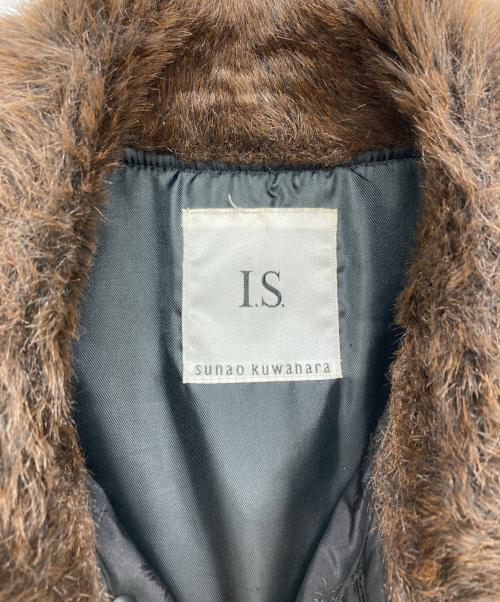 I.S.sunao kuwahara（アイエス スナオクワハラ）I.S.sunao kuwahara (アイエス スナオクワハラ) ファージャケット ブラック サイズ:SIZE Mの古着・服飾アイテム