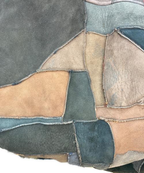 DAILY NEWS（デイリーニュース）DAILY NEWS (デイリーニュース) パッチワークムートンジャケット マルチカラー サイズ:Mの古着・服飾アイテム