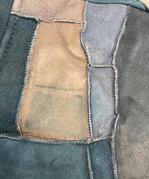 DAILY NEWS（デイリーニュース）DAILY NEWS (デイリーニュース) パッチワークムートンジャケット マルチカラー サイズ:Mの古着・服飾アイテム