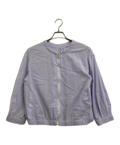 自由区（ジユウク）自由区 (ジユウク) シアーブルゾン ラベンダー サイズ:38の古着・服飾アイテム