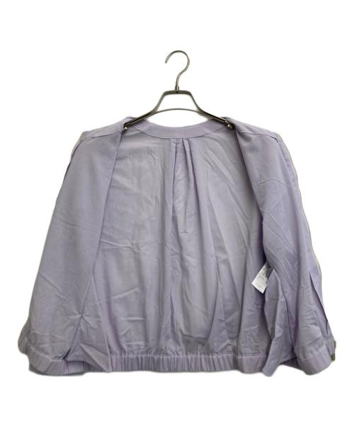 自由区（ジユウク）自由区 (ジユウク) シアーブルゾン ラベンダー サイズ:38の古着・服飾アイテム