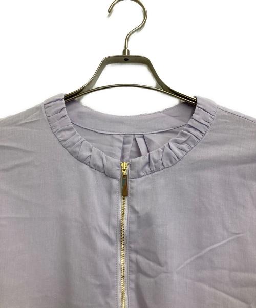 自由区（ジユウク）自由区 (ジユウク) シアーブルゾン ラベンダー サイズ:38の古着・服飾アイテム