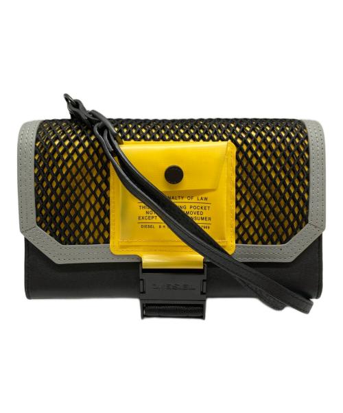 DIESEL（ディーゼル）DIESEL (ディーゼル) ショルダーウォレット ブラック×イエロー サイズ:-の古着・服飾アイテム