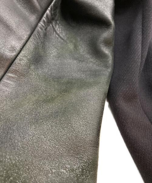 maison kitsune（メゾンキツネ）maison kitsune (メゾンキツネ) MUSICTEDDY スタジャン ネイビー×ブラック サイズ:XSの古着・服飾アイテム