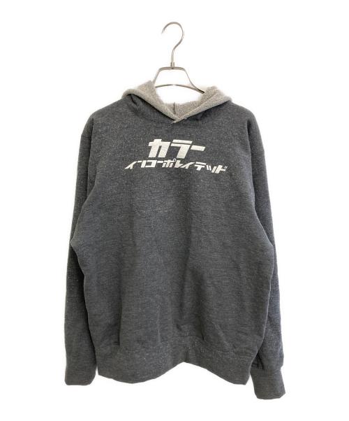 KOLOR（カラー）KOLOR (カラー) ロゴプルオーバーパーカー グレー サイズ:3の古着・服飾アイテム