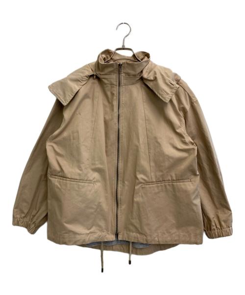 BEARDSLEY（ビアズリー）BEARDSLEY (ビアズリー) フードブルゾン ベージュ サイズ:FREEの古着・服飾アイテム
