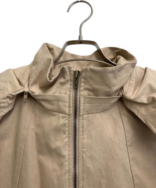 BEARDSLEY（ビアズリー）BEARDSLEY (ビアズリー) フードブルゾン ベージュ サイズ:FREEの古着・服飾アイテム