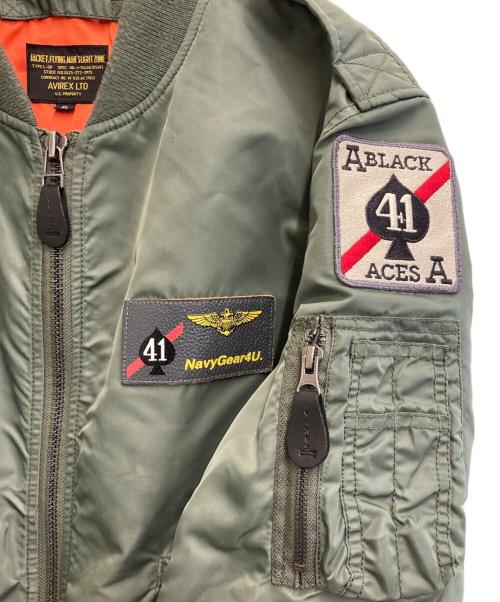 AVIREX（アヴィレックス）AVIREX (アヴィレックス) L-2B フライトジャケット カーキ サイズ:XLの古着・服飾アイテム
