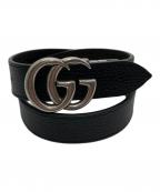 GUCCIグッチ）の古着「GGマーモントリバーシブルベルト」｜ブラック