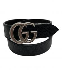GUCCI（グッチ）の古着「GGマーモントリバーシブルベルト」｜ブラック